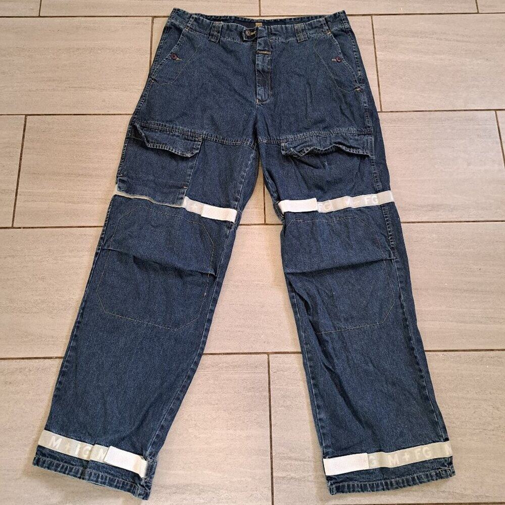 %Vintage Marithe Francois Girbaud Shuttle Tape Baggy Jeans 38M Skater Y2K / J2